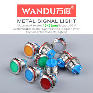 WD16L Series Signal Lamp, <strong>Pilot</strong> <strong>Light</strong>, Indicator 16mm Metal Lamp Indicator Remote Control - Product Image 4