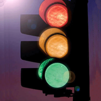Écran de rue rond rouge et vert dispositif de changement de chemin de fer solaire portable xsle 120mm pour enfants feux de signalisation led