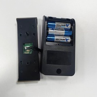 Serrure de casier de gym intelligente en acier inoxydable poli avec déverrouillage par code et carte, installation facile, serrure de tiroir d'armoire intelligente RFID