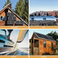 Kit Panel Surya 200W dengan Tingkat Pengisian Daya Tinggi, Modul PV Monokristalin untuk Penggunaan Luar Ruangan di Rumah