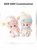 Vêtements de poupée personnalisés OEM ODM, combinaison de pyjama douce pour poupées en peluche de 10 cm, vente en gros en usine