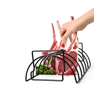 Support à grillades extra large antiadhésif en acier revêtu de porcelaine, capacité de 6 grilles complètes pour accessoires de barbecue, <span class=keywords><strong>fumoir</strong></span> et grill - Product Image 4