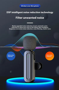 Microphone Lavalier Sans Fil SX25 Mini 2.4G pour Podcast et Diffusion en Direct avec Surveillance en Temps Réel et Réduction du Bruit (Charge en Parallèle) - Product Image 5