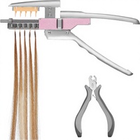 Kit d'outils et machine 6D de 2e génération pour extensions capillaires tendance et populaires, sans traces, sans matériau