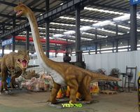 Modèle de dinosaure artificiel Brachiosaurus animatronique de 10 m pour la décoration de salles de jeux publiques, parcs intérieurs/extérieurs et centres commerciaux