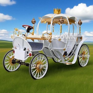 Carruaje de Calabaza Eléctrico de Lujo para Bodas, Estilo Cenicienta, Transporte Especial - Product Image 5