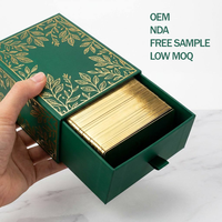 Cartas de Tarot Personalizadas de Alta Calidad con Impresión en Lámina Dorada, Guía y Caja Personalizada, Juego de Cartas de Tarot Divinatorias