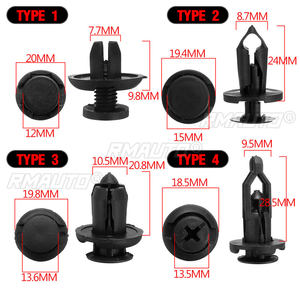 40 pièces d'assemblages de rivets de pare-chocs de voiture, clips de fixation à pression, assortiment universel pour Hyundai/Kia/Nissan/Renault - Product Image 6