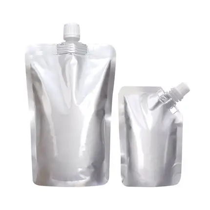 القابلة للتحلل كيس بلاستيك 1 لتر 1000 مللي 500 مللي 200 مللي مخصص الغذاء رقائق الألومنيوم السائل شرب حقيبة بفتحة صنبور مع صنبور