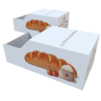 Conception de tiroirs de luxe Boîtes à sandwich en papier à hamburger biodégradables imprimées sur mesure