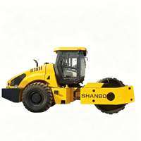 Compacteur monocylindre 140 kW à prix économique, rouleau compresseur routier 18 tonnes pour la construction routière