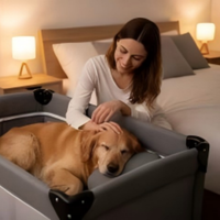 Lit pour animaux de compagnie USMILEPET, lit double à hauteur réglable, pour chats et petits chiens jusqu'à 15 kg