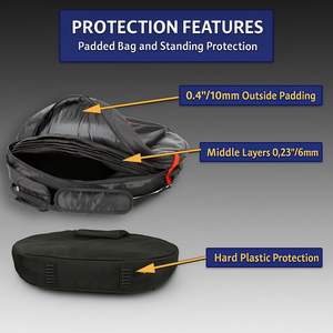 Muestra Gratuita de Arborea, Bolsa para Baquetas, Accesorio para Batería, Bolsa de Transporte para Instrumentos Musicales, Bolsa Portátil para Baquetas - Product Image 3