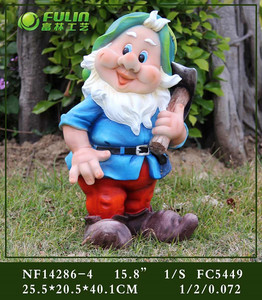 Sculpture de gnome de jardin en résine - Style Art Déco, écologique, imperméable, décoration de jardin intérieure et extérieure avec un design amusant, 15,8 pouces - Product Image 4