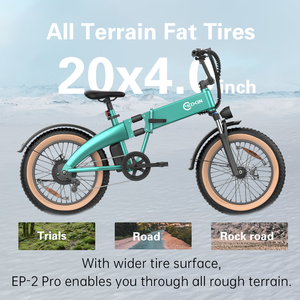 Vélo électrique de montagne pliable ONYX à 7 vitesses, 48V 500W, pneus larges, avec moteur sans balais et batterie au lithium pour adultes tout-terrain - Product Image 2