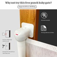 Barrière de sécurité pliable pour enfants Prodigy SG018 personnalisable, barrière rétractable pour bébé Prodigy SG018