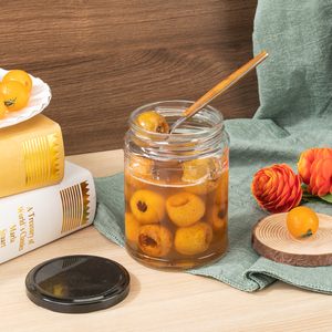 Nhà Máy 450Ml Rỗng Rõ Ràng Mật Ong Trái Cây Mứt Lưu Trữ Container Vòng Thực Phẩm Nước Sốt Cà Chua Dưa Thủy Tinh Xương Nước Canh Jar Với Vít Nắp - Product Image 4