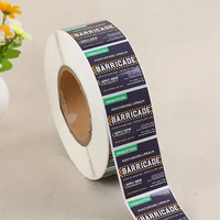 Étiquettes personnalisées imperméables autocollantes, logo personnalisé, étiquettes d'entreprise, impression PVC, étiquettes adhésives pour emballage