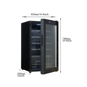 Nevera Eléctrica de Acero Inoxidable de Una Sola Zona con Temperatura Personalizable, 74L, para 24 Botellas, Uso Doméstico, Venta al Por Mayor - Product Image 4