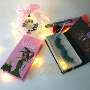 Kotak bulu mata Halloween terbaru grosir kotak bulu mata bentuk peti mati dengan bulu mata cerpelai asli 25mm - Product Image 6