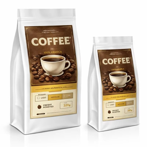 Bolsa de Café Personalizada con Refuerzo Lateral |   Sellado Cuádruple / Fondo Plegable |   Empaque Impreso de Alta Barrera OEM - Product Image 1