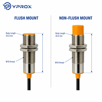 Sensor Proximitas Induktif Industri YPROX untuk Seri IP67 Tahan Air, Jarak Deteksi 5-8mm, Output NO/NC, 10-30V DC