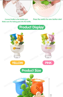 Machine à bulles en forme de bouquet, alimentée par batterie au lithium, pour jardin et fêtes de mariage, jouets pour enfants