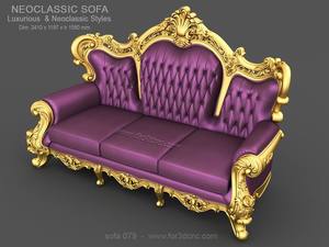 Sofá Individual de Lujo, Diseño Real, Construcción de Madera Sólida para una Sala de Estar Elegante y Sofisticada - Product Image 2