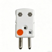 Connecteur de thermocouple de type N standard, en céramique blanche, mâle-femelle, prise et coupleur de borne, température maximale 260°C pour four industriel