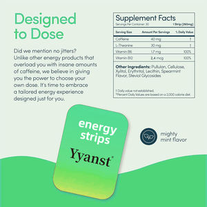 Comprimés oraux énergétiques de haute qualité à base de caféine et de L-théanine, enrichis en vitamines B6 et B12, ingrédients actifs pour le soutien énergétique et anti-fatigue. - Product Image 6