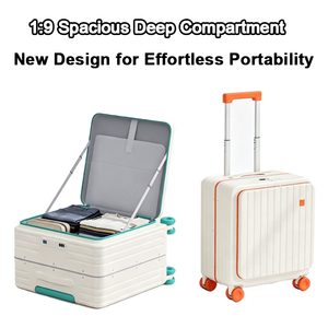 Valise de <span class=keywords><strong>cabine</strong></span> légère en PC ABS de 18 pouces avec <span class=keywords><strong>roulettes</strong></span> silencieuses pour voyages d'affaires en <span class=keywords><strong>avion</strong></span> - Product Image 2