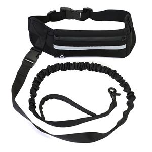 Conjunto de Riñonera Deportiva para Correr al Aire Libre, Ecológica, de Tela Sólida, Correas para Mascotas con Cintas, Cinturón de Tracción para Perros, Accesorios para Pasear Perros - Product Image 2