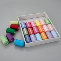 402 dikiş ipliği 1000 metre Polyester iplik dikiş kiti el ve makine dikiş ipliği 24 renk