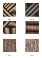 Puzzle de bricolage écologique MDF sculpture panneau mural cannelé Flexible WPC toile de fond en bois cannelé fendu pour application d'appartement