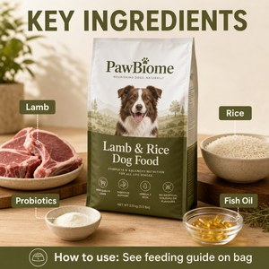 Nourriture sèche pour chiens au bœuf et au riz pour toutes les phases de vie, croquettes pour chiens à ventre sensible avec probiotiques et huile de poisson, étiquette privée OEM en vrac - Product Image 4