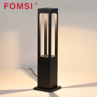 FOMSI Lumière de jardin LED extérieure 7W Étanche en aluminium Éclairage décoratif de pelouse Classement IP65 Lumière de borne de pelouse Lumières de chemin