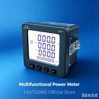 Compteur de puissance numérique multifonctionnel triphasé EastSong ES96Y à 8 chiffres avec écran LCD, classe 0.5, harmoniques 2-31, RS485 Modbus, IP65, montage sur panneau
