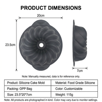 Moule à gâteau en silicone de qualité alimentaire, plaque de cuisson antiadhésive pour four et micro-ondes, moule réutilisable pour muffins et chocolat, cadeau de fête DIY