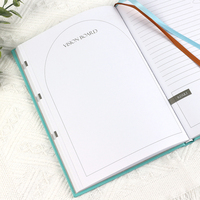 Journal de réunion d'affaires en cuir Pu personnalisé Carnet de notes de luxe Service d'impression de planificateur imprimé de produits laitiers de voyage
