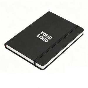 Wholesale With Elastic Strap A5 <b>A6</b> Printed Brand Logo Note Book Pu Leather Journal Notebook Custom - Product Image 1