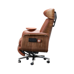 Silla de Oficina Eléctrica Premium con Masaje, 160 °   Silla Ejecutiva Reclinable de Cuero con Carga USB y Bandeja Giratoria - Product Image 2