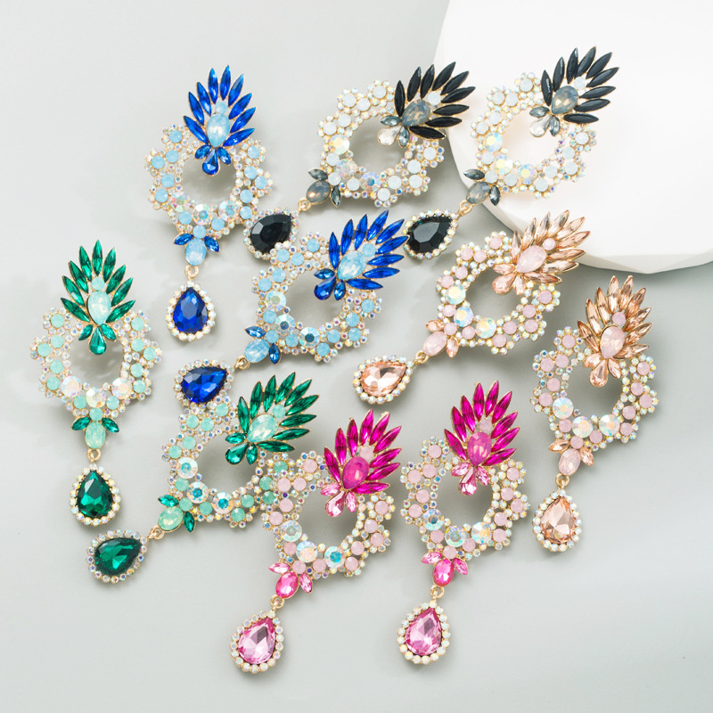 Crystal Square Sugar Earrings for Women