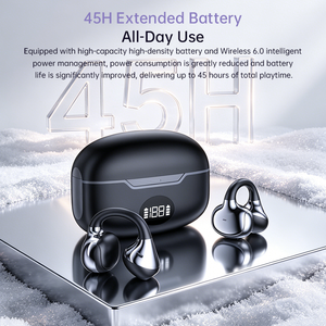หูฟังแบบหนีบหู AI Translator รุ่นพิเศษ ลดราคาพิเศษ รองรับ BT 6.0 ไดรเวอร์ 11 มม. เสียงแบบกำหนดทิศทาง เหมาะสำหรับการเดินทางและธุรกิจ รุ่น AB5756T - Product Image 4