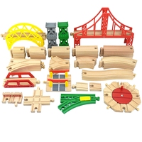 Precio al por mayor, modelo de tren, tren de juguete, juguete de pista de tren Diy, construcción de puentes educativos