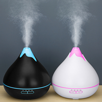 Nouveau diffuseur d'arômes ultrasonique en plastique rechargeable 500 ml, écoresponsable, avec lumières LED 7 couleurs, pour table, usage domestique, garantie 1 an