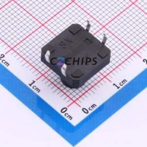 TS015-CBW1FH10.5 Tactile Switch Through hole-4P,12x12mm Switch Single Pole Single Throw Round Button 2.5N Through Hole - Product Image 2