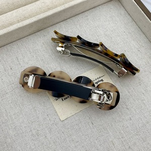 Eenvoudige Temperament Acetaat Lente Clip Retro Kleur Geblokkeerd Ronde Halve Banden Haar Clip Voor Vrouwen - Product Image 6