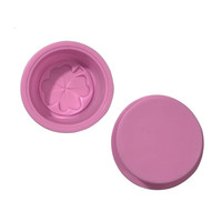 555 Fabrikneue Einzelkuchenform, 6,5 cm, Lebensmittelgeeignete Puddingform mit quadratischer Form, rund mit Blattform, Kuchendekoration