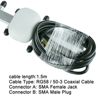 Antenne Yagi longue portée HF 4G LTE 25dBi pour amplificateur de signal avec câble de 1,5 m