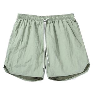 Shorts en nylon à motif uni, nouvelle conception pour hommes, service OEM, décontractés, taille mi-haute, tricotés en polyester, fermeture à cordon - Product Image 6